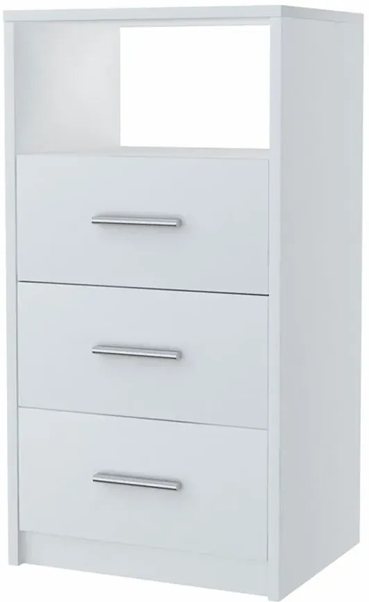 Wysoka biała komoda Z8-S19