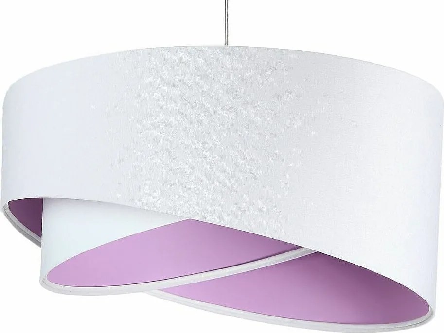Lampa wisząca GEMSTONE WHITE biała/fioletowa