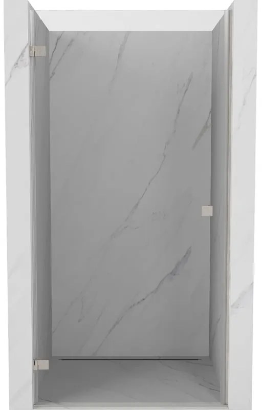 Mexen Lunar-B drzwi prysznicowe uchylne lewe 50 cm, transparent, nikiel szczotkowany - 832-050-000-97-00-L