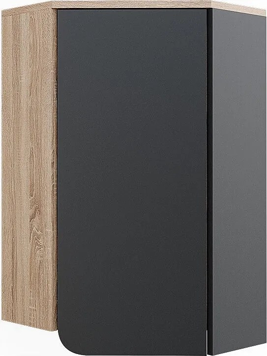 Narożna szafka ścienna sonoma/antracyt 42.4x42.4x75 karen