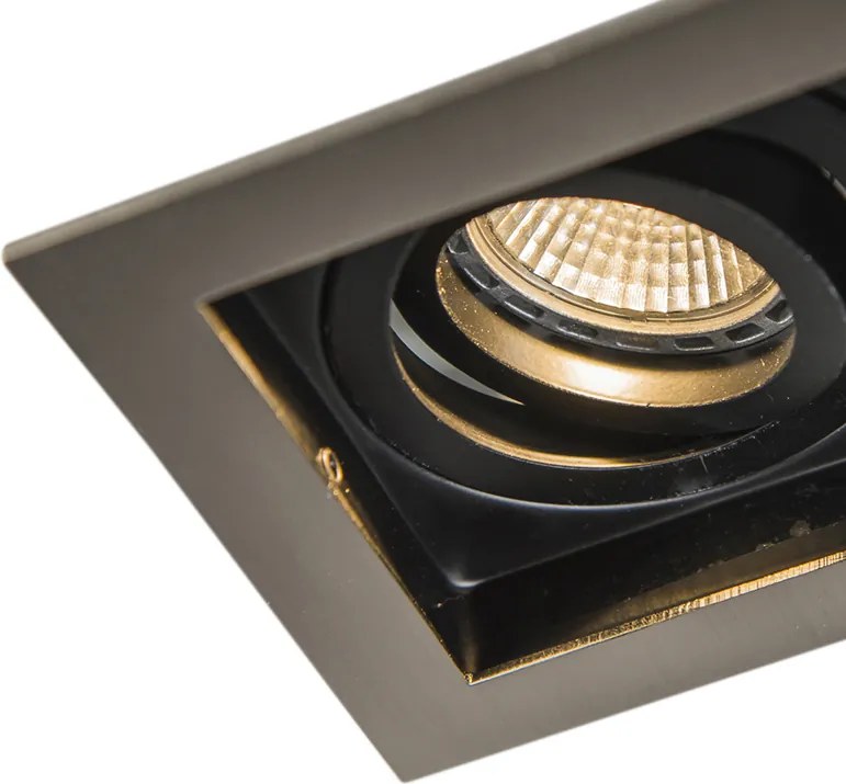 Inteligentny reflektor wpuszczany stalowy z źródłem światła Wifi GU10 - Carree