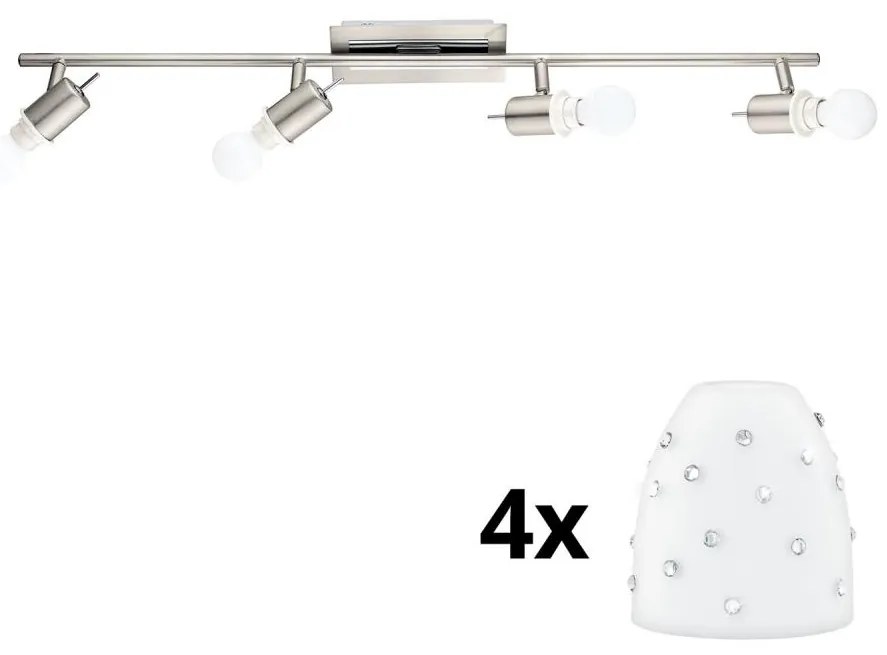 Eglo - LED oprawa punktowa MY CHOICE 4xE14/4W/230V chrom/biały