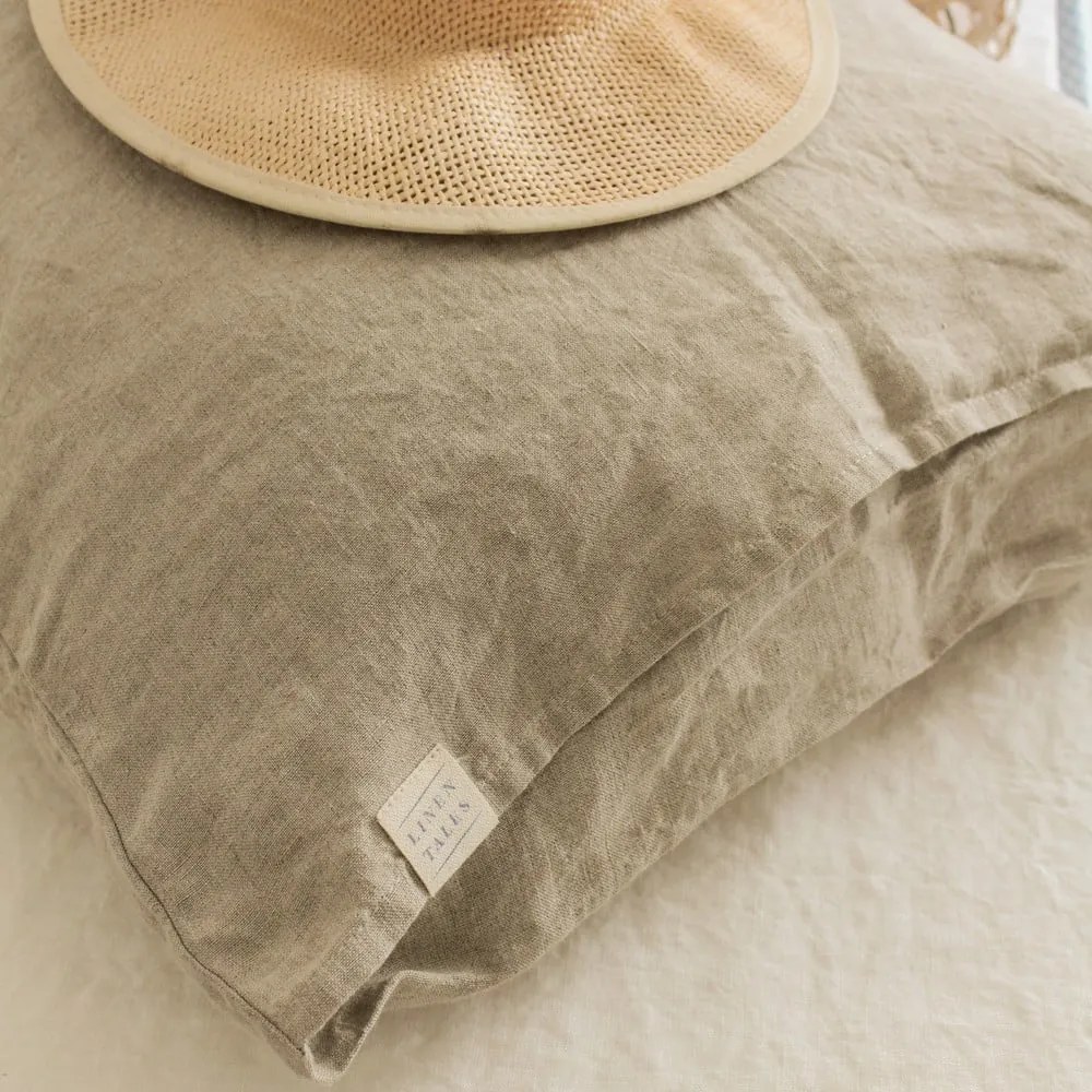 Lniana poszewka na poduszkę 80x80 cm Natural – Linen Tales