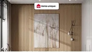 Panel ścienny 3D - Opakowanie 2,83 m² - Kolor naturalne drewno - Zestaw 8 sztuk - FLINT