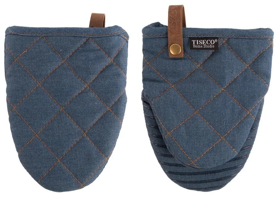 Rękawice kuchenne zestaw 2 szt. Indigo – Tiseco Home Studio