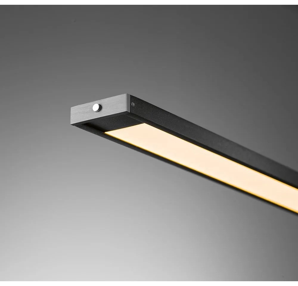 Czarna metalowa lampa wisząca LED ze ściemniaczem Metz – Fischer & Honsel
