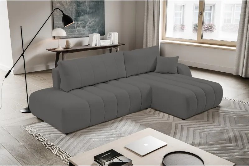 Narożnik wolnostojący BALOO Prawy w tkaninie LAMBI 17