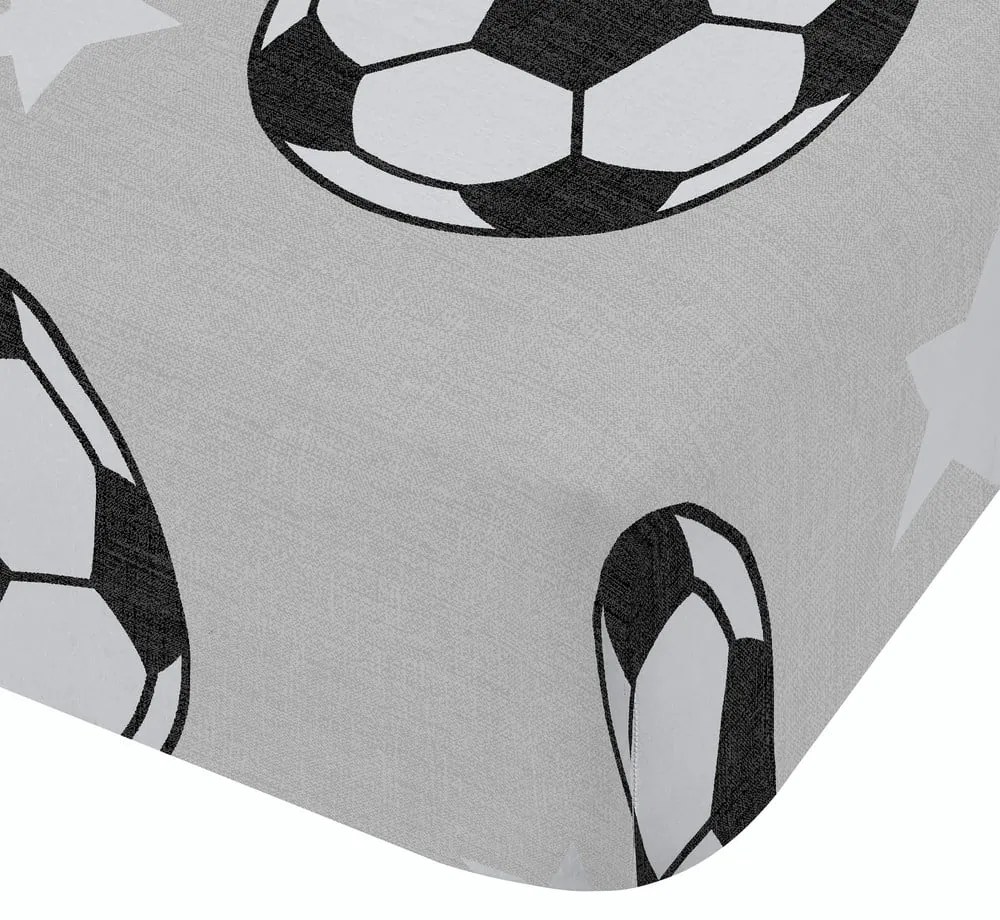 Flanelowe prześcieradło dziecięce do łóżeczka 70x140 cm Football Stars – Catherine Lansfield