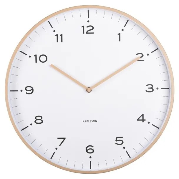 Karlsson 6011SB designerski zegar ścienny beżowy,średnica 40 cm