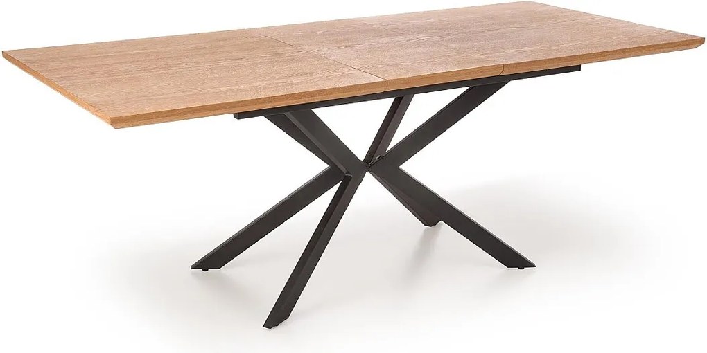 Stół rozkładany LEGARTO 160(200)x90 dąb/czarny