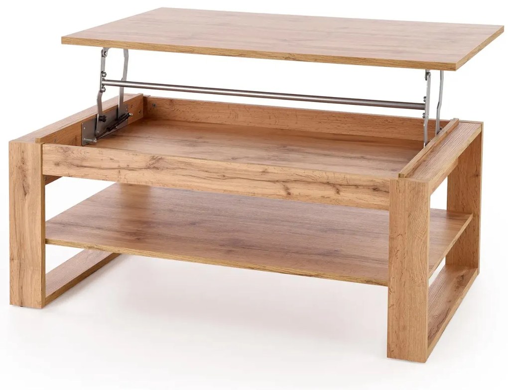 Ława podnoszona BETTY 114x65(92)cm dąb artisan HALMAR