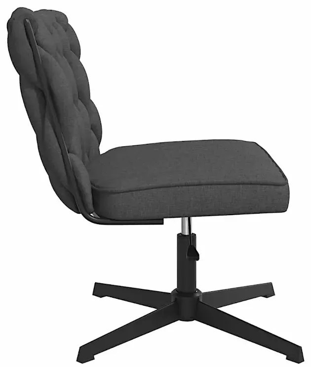 Fotel do biurka glamour ciemnoszary N5-P14