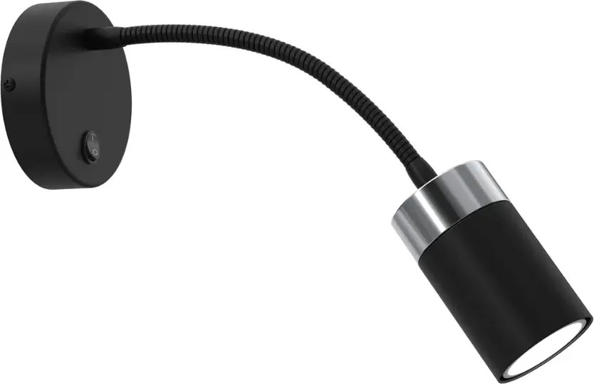 Nowoczesny czarny kinkiet led - K477 W3-F35