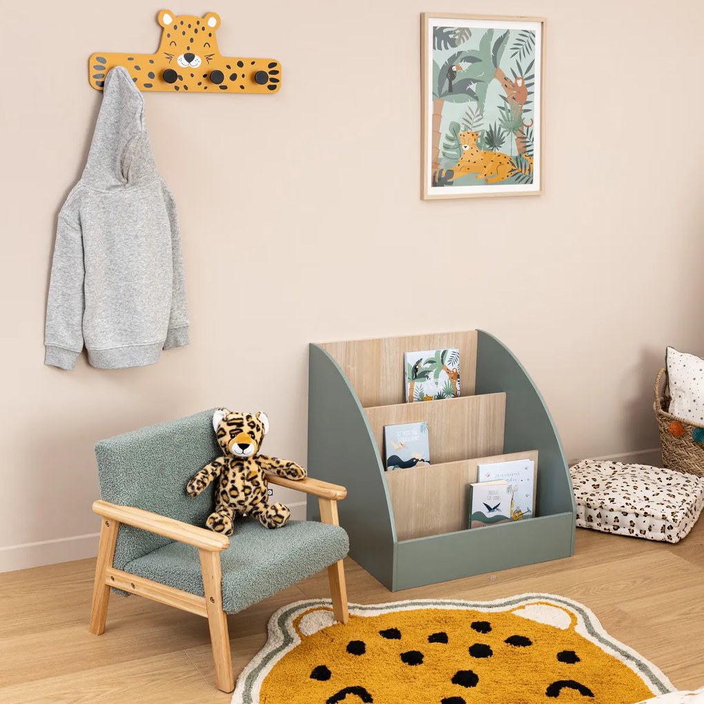 Wieszak do pokoju dziecięcego LEOPARD, 4 haczyki