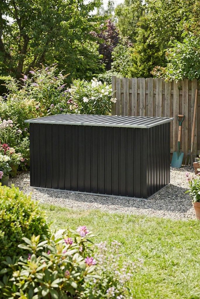Antracytowa skrzynia do ogrodu F5-A65