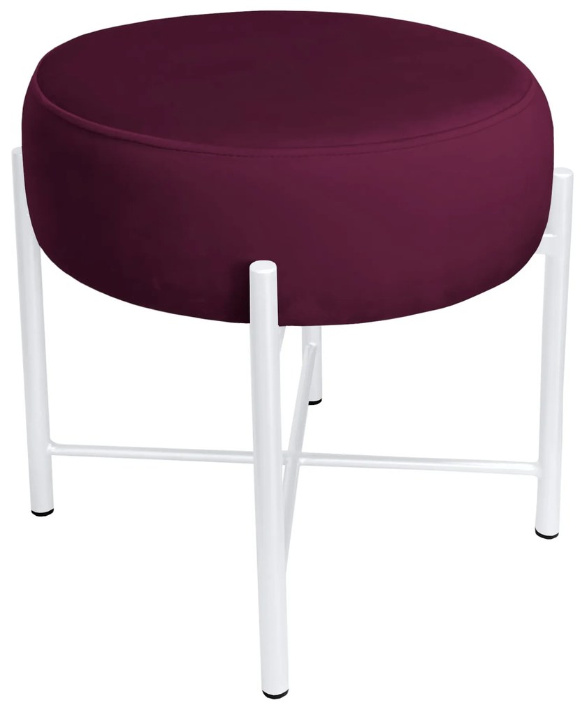 Taboret Pola noga metalowa biała MG02