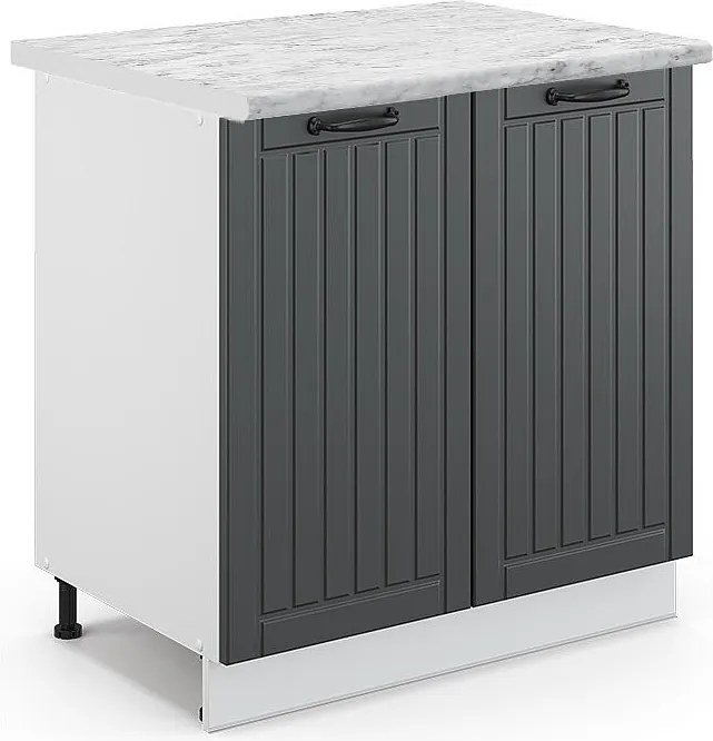 Szafka pod zlew antracytowy domek wiejski 80x60x82 fame-line