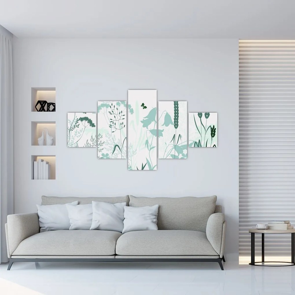 Obraz - Wektor łąki (125x70 cm)