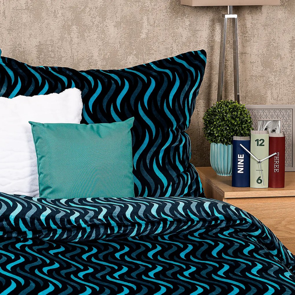 4Home Pościel Wave mikroflanela, 160 x 200 cm, 70 x 80 cm