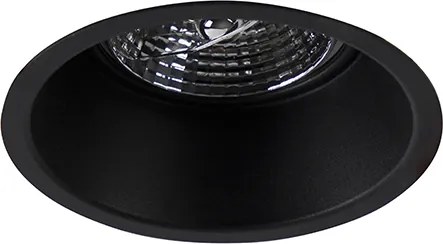 Zestaw 6 nowoczesnych reflektorów wpuszczanych czarnych AR70 - Dept