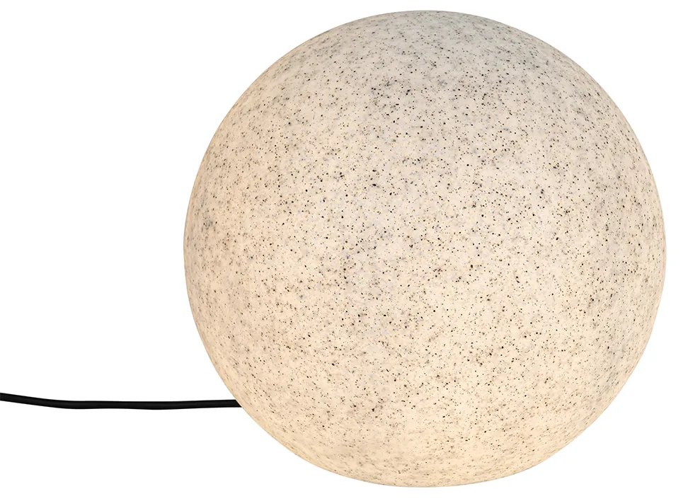 Zewnetrzna Inteligentna lampa zewnętrzna szara 35 cm IP65 z LED - Nura Nowoczesny Oswietlenie zewnetrzne