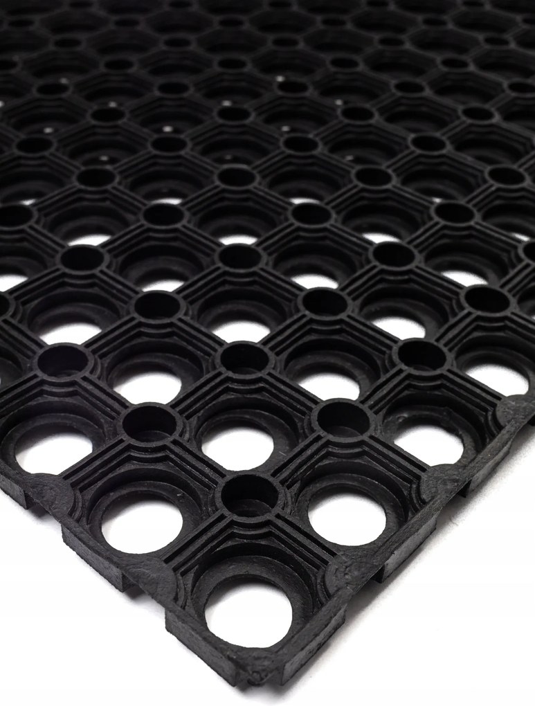 Wycieraczka 50x80cm Gumowa Plaster Miodu Wytrzymała Antypoślizgowa Ażurowa