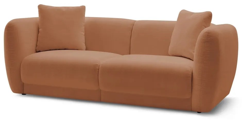 Pomarańczowa sofa 230 cm Bourbon – Bobochic Paris