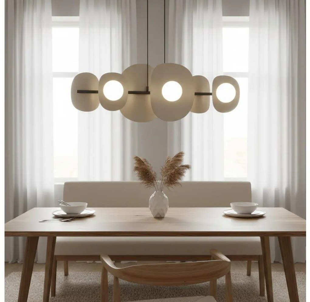 Žyrandol na lince ELEMENTI 6xG9/8W/230V beżowy