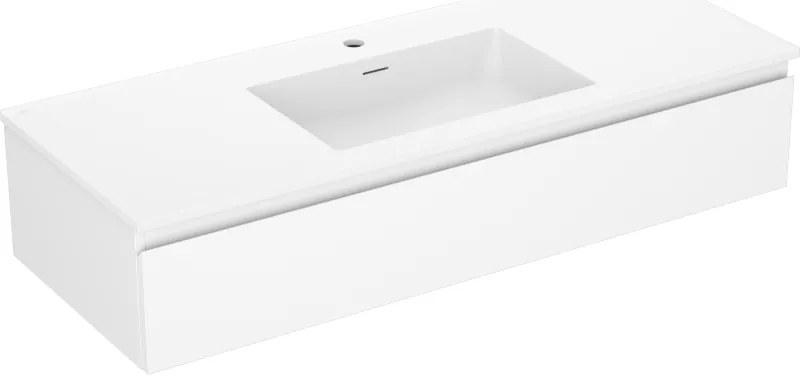 Mexen Orio szafka łazienkowa 120 cm z umywalką Otis, 1 szuflada, biała mat - 91A10-12023-1-BF01-W18M01