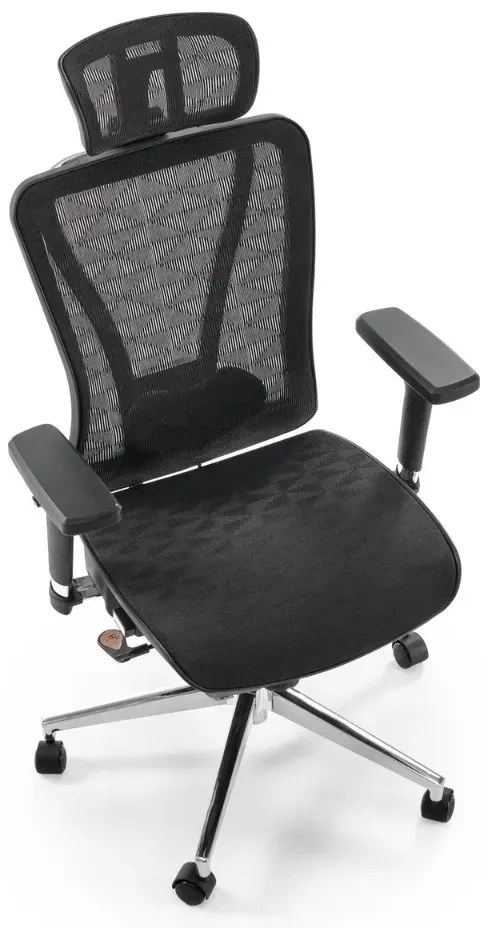 Fotel biurowy VIXEN czarny ergonomiczny HALMAR