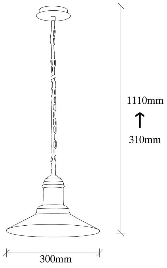 Lampa wisząca w kolorze brązu z metalowym kloszem ø 30 cm Sivani – Opviq lights