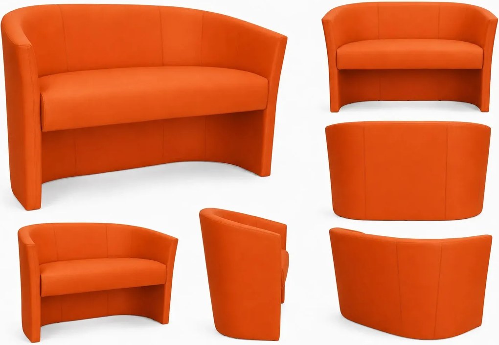 Sofa CLUB tapicerowana tkanina Eko-skóra : Kolor tkaniny - EKO-SKÓRA - 20D, Typ tkaniny - Eko-skóra