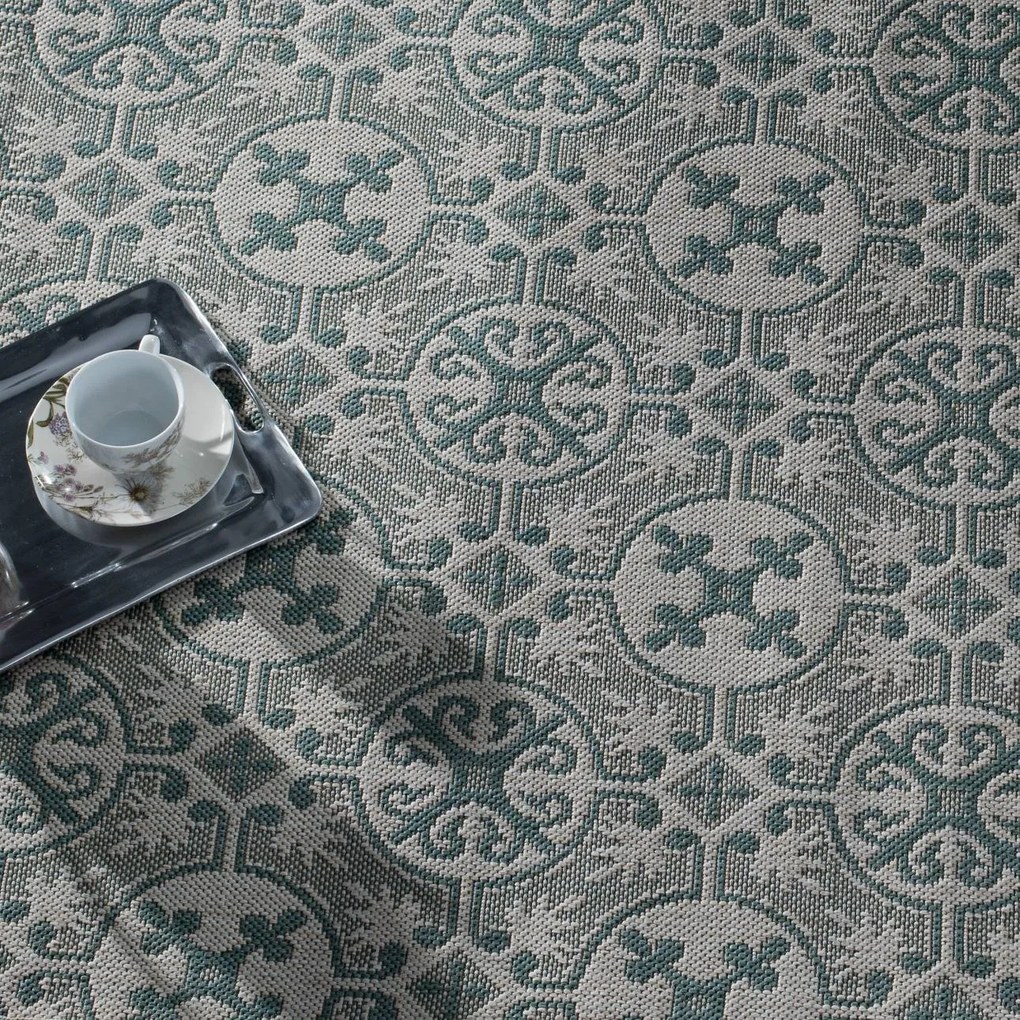 Dywan Modern Ethno beige/spa blue 120x170cm