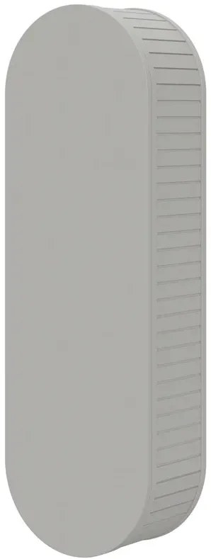 Nowoczesna owalna szafka ścienna w kolorze kaszmir B9-T76