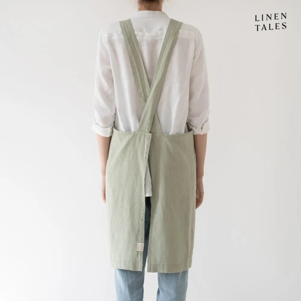 Lniany fartuch Crossback – Linen Tales