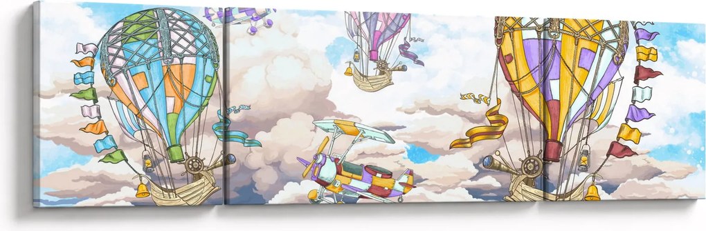 Obraz - Wyprawa w chmurach (170x50 cm)