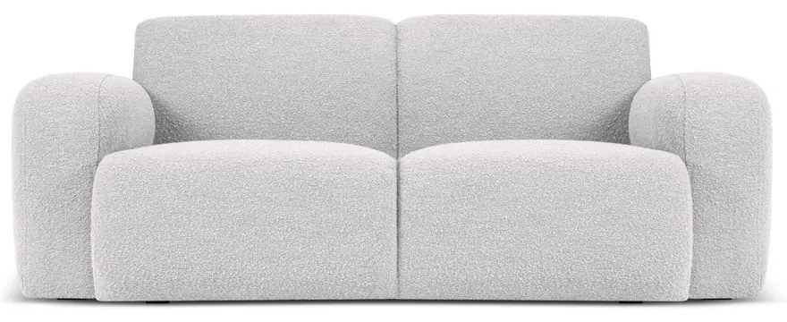 Jasnoszara sofa z materiału bouclé 170 cm Molino – Micadoni Home