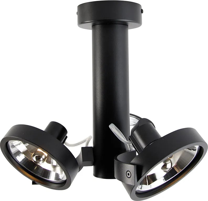 Nowoczesny reflektor czarny regulowany 3-punktowy - Goes