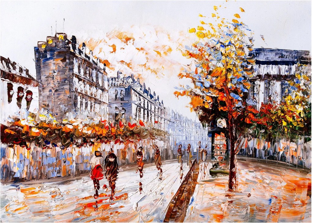 Obraz na szkle - Życie w mieście (70x50 cm)