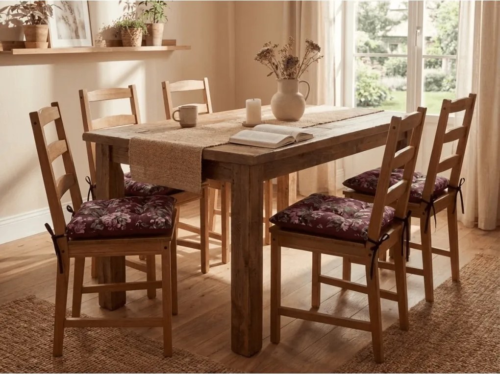 Podkładka na krzesło MAZAKO 38x38 cm, różowa