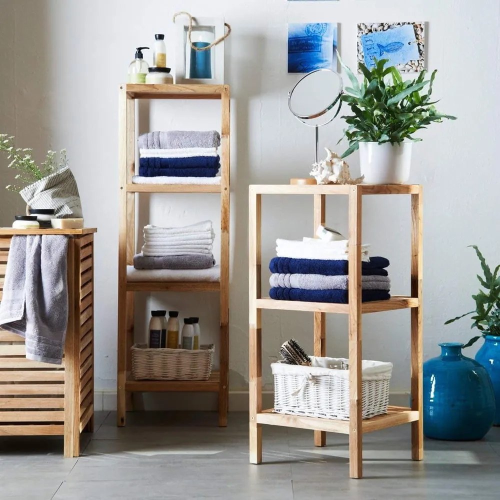 Kosz na pranie z drewna orzechowego Wenko Laundry Bin Norway, 56 l