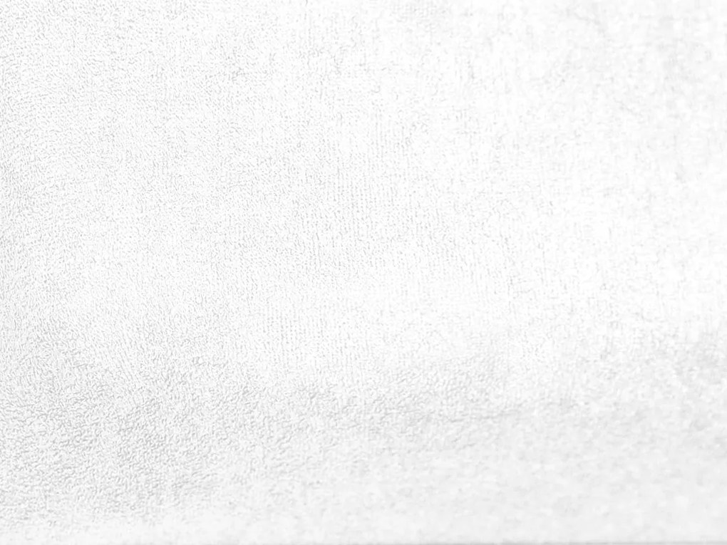 PrzytulneMieszkanie.pl Prześcieradło frotte do łóżeczka białe 60x120 cm