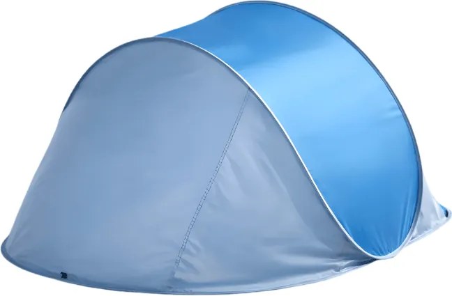 Samorozkładający się namiot plażowy SUNSHADE 190x120 cm, niebiesko/biały
