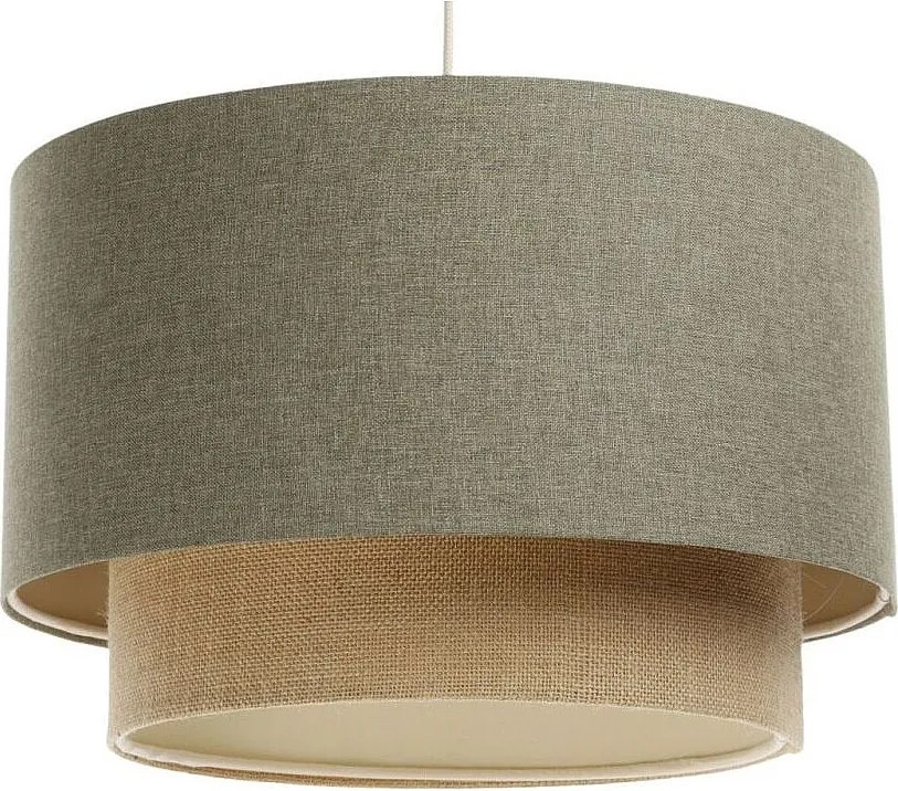 Lampa wisząca ERUTAN DOUBLE 40 zielona/beżowa