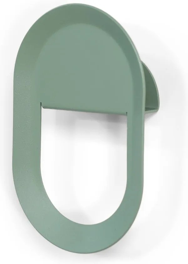 Szarozielony ścienny stalowy haczyk Coucou – Spinder Design