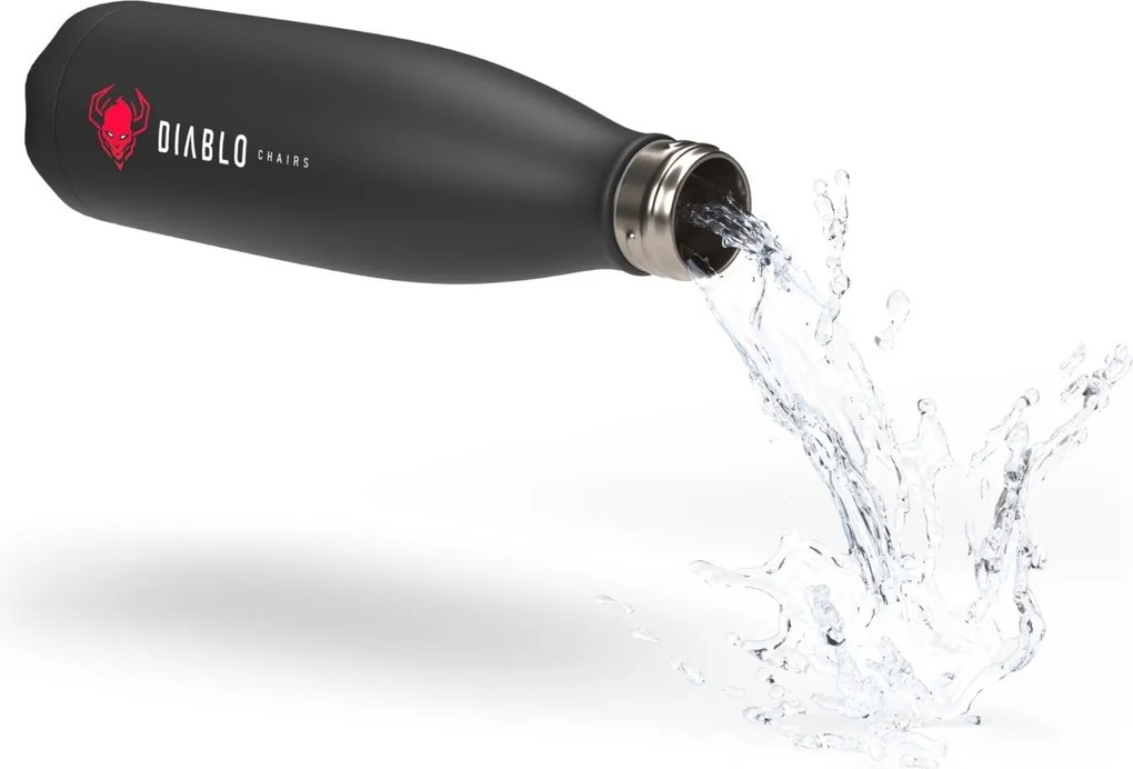 Butelka termiczna 500 ml z motywem Diablo, czarna