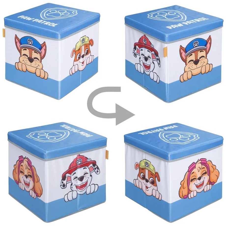 Tekstylny dziecięcy pojemnik na zabawki 30x30x30 cm Paw Patrol – Roba