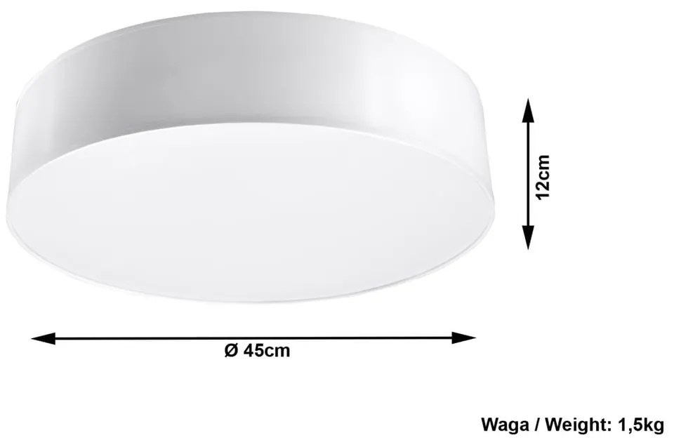 Biała lampa sufitowa Nice Lamps Atis Ceiling 45