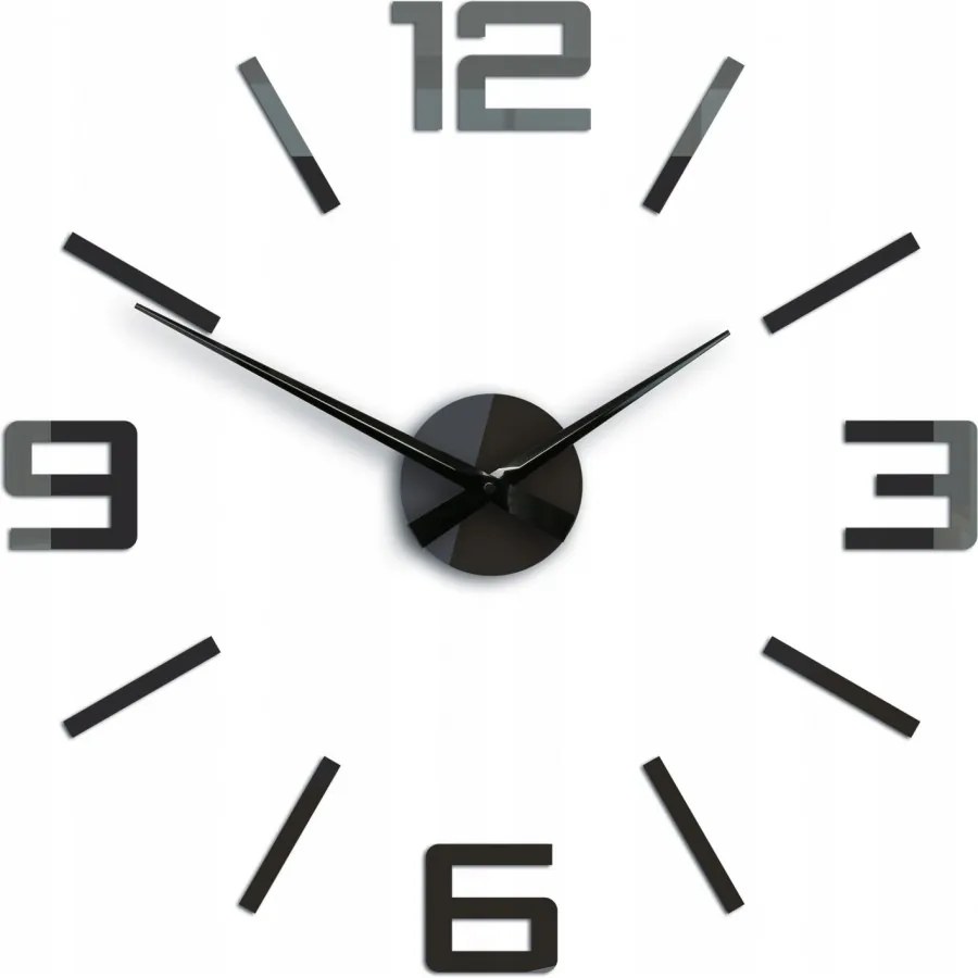 Zegar ścienny naklejany duży nowoczesny akrylowy na ścianę do kuchni salonu