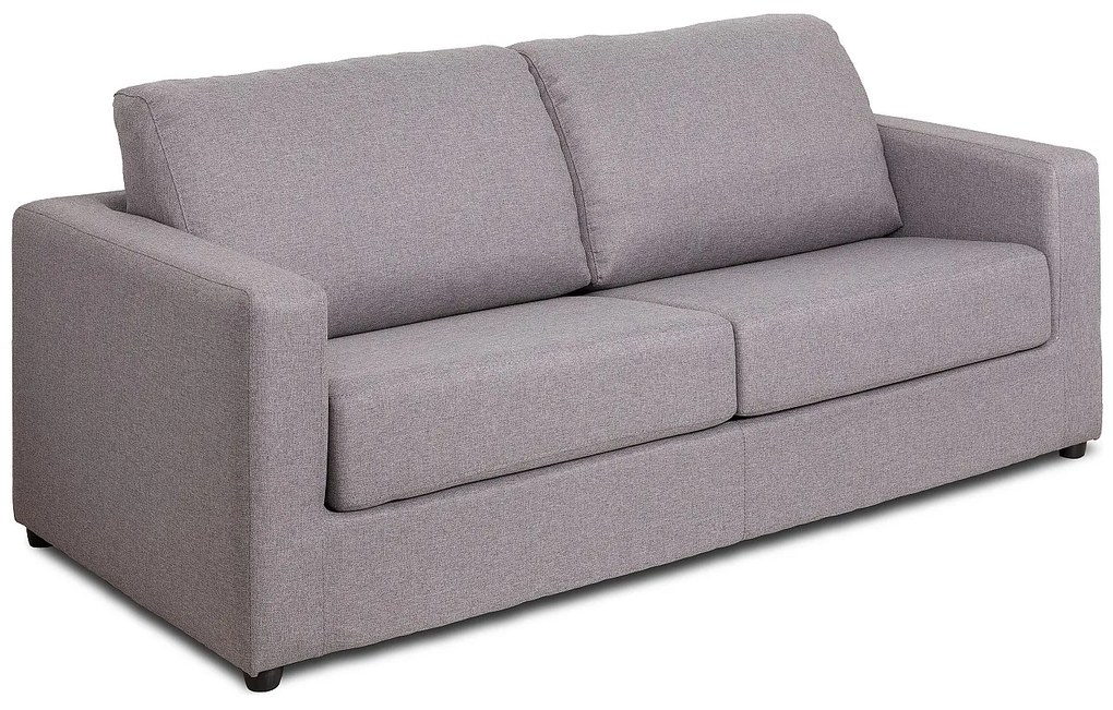 Kanapa 3-osobowa rozkładana z szarej tkaniny DONETO